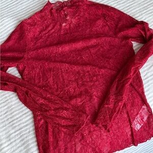 Anthropologie Lace Long Sleeve